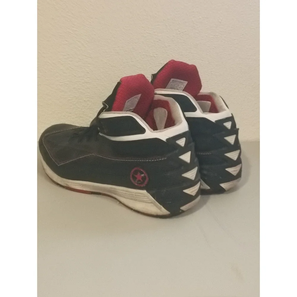 Converse Wade 4 Mens Basketball Shoes Black Red‎ White 101774 Mid Top Sneakers - Picture 4 of 8